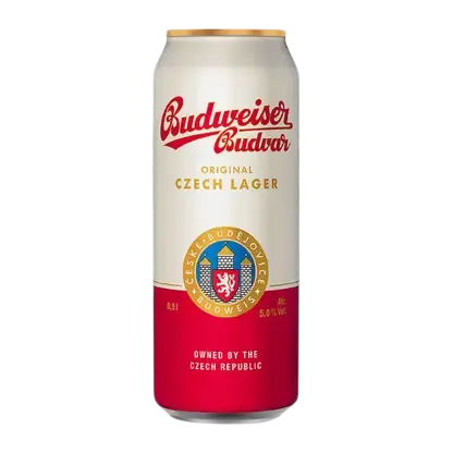 Пиво светлое Budweiser Budvar 5% 0,5л
