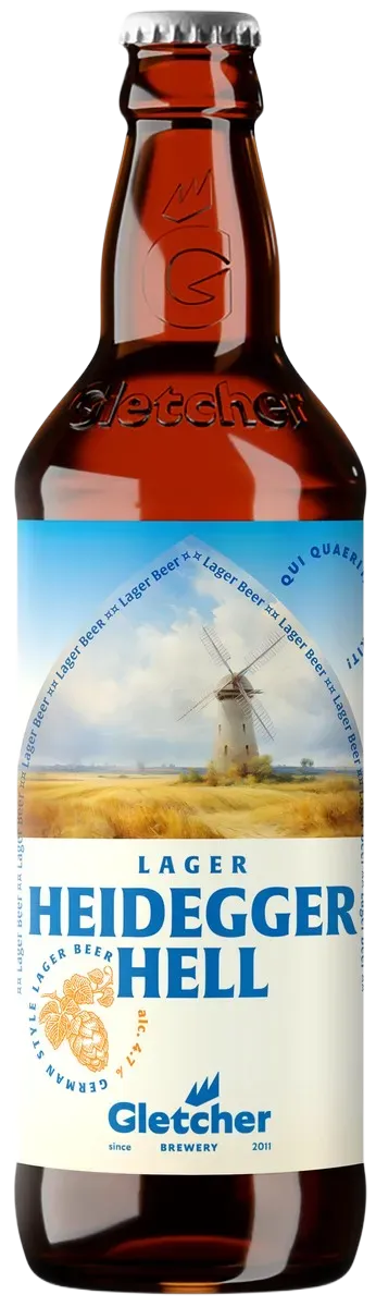 Пиво светлое Gletcher Heidegger Hell светлое 4,7% 0,5л