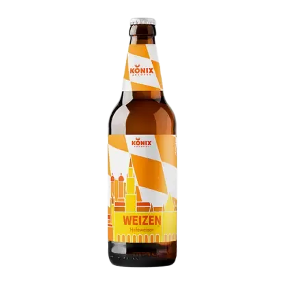 Пивной напиток Konix Hefeweizen нефильтрованное пастеризованное 4.8% 450мл