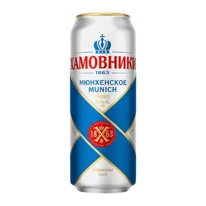 Пиво светлое Хамовники Мюнхенское 5,5% 0,45л