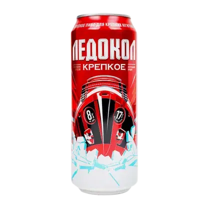 Пиво Ледокол светлое фильтрованное пастеризованное 8% 450мл