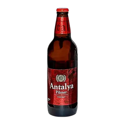 Светлое пиво фильтрованное пастеризованное Antalya Pilsner 7% 500мл