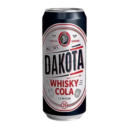 Пивной напиток со вкусом виски и колы Dakota 7% 430мл
