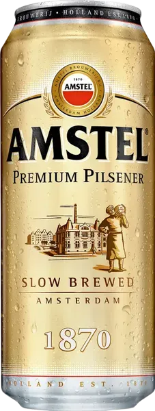 Пиво светлое Amstel Premium Pilsener 4,8% ж/б 0,43л