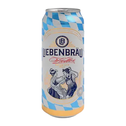 Пиво Liebenbrau Helles светлое фильтрованное 5.1% 500мл