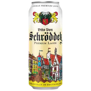 Пиво Otto Von Schrodder Premium Lager светлое 0,5 л ж/б
