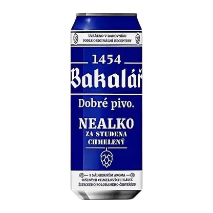 Светлое пиво фильтрованное Bakalar 0.5% 500мл