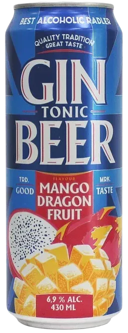 Напиток пивной Ginbeer Питахайя и манго 6,9% 0,43л