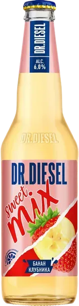 Пивной напиток Dr.Diesel Банан-клубника 6%, 0,45л