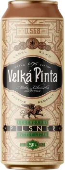 Пиво светлое Velka Pinta Pilsner 5% 0,568л