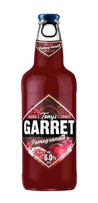 Пивной напиток Tony's Garret Hard Гранат 6% 0,4л