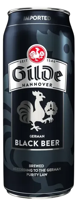 Пиво темное Gilde Black 5% 0,5л