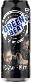Напиток пивной GreenBeat Black 4,7% 0,45л