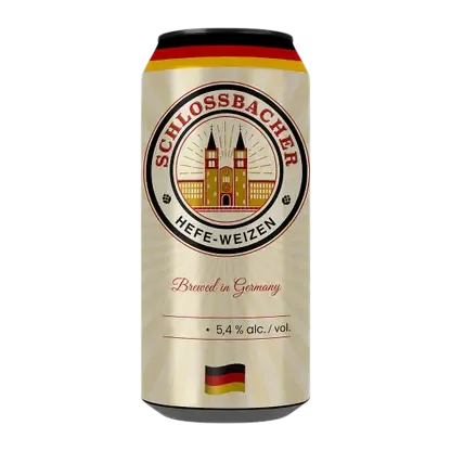 Светлое пиво Schlossbacher Hefeweizen 5.4% 500мл