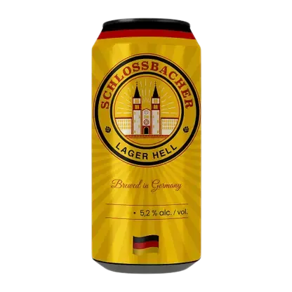 Светлое пиво Schlossbacher Lager Hell 4.9% 500мл