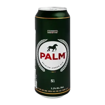Пиво Palm темное фильтрованное 5.2% 500мл