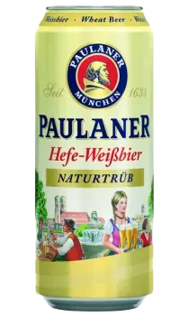 Пиво светлое Paulaner Weissbier нефильтрованное 5,5% 0,5 л