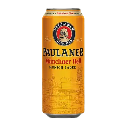 Пиво Paulaner Munchner Hell Мюнхенское 4.9% 500мл