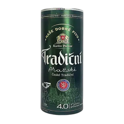 Светлое пиво Prazske Pilsner Tradicni 4% 500мл