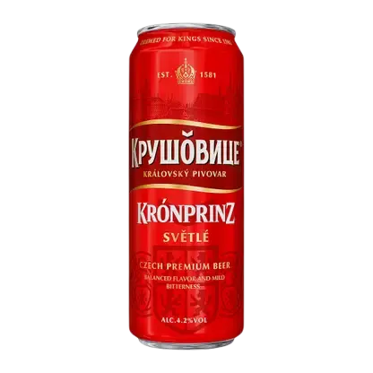 Пиво Крушовице светлое фильтрованное 4.2% 430мл