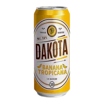 Пивной напиток со вкусом банана Dakota 7% 430мл