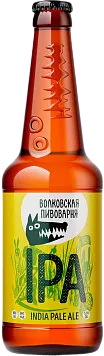 Пиво Волковская Пивоварня ИПА светлое нефильтрованное пастеризованное ст