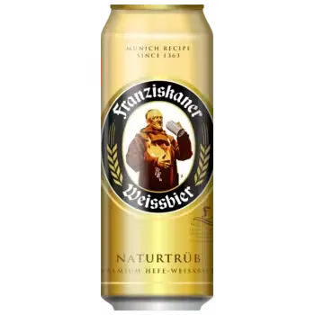Пиво Franziskaner Hefe-Weisse светлое 0,45 л ж/б