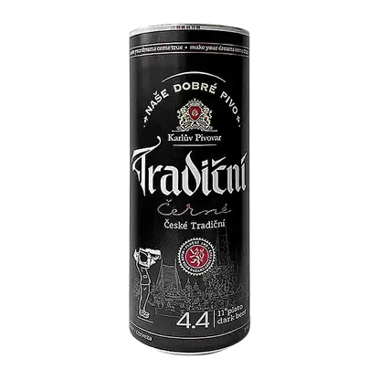 Темное пиво Cerne Dark фильтрованное Tradicni 4.4% 500мл
