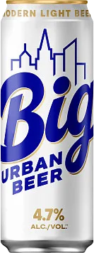 Пиво Big Urban Beer светлое пастеризованное ж/б