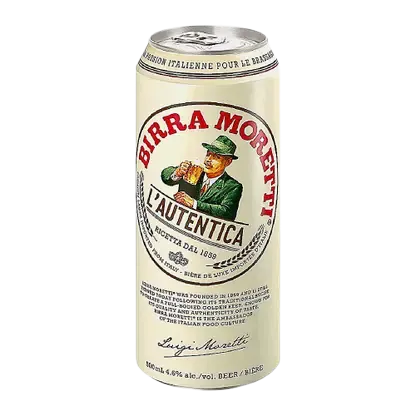 Пиво Birra Moretti светлое пастеризованное 4.6% 500мл