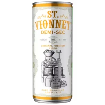 Сидр St. Vionnet полусухой 0,25 л ж/б