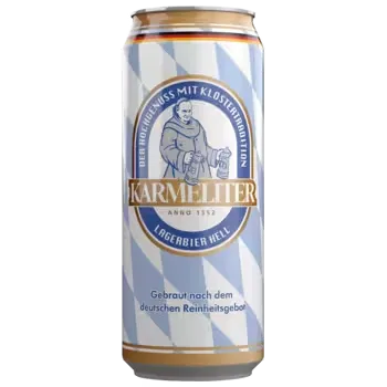 Пиво Karmeliter Lagerbier Hell светлое 0,5 л ж/б