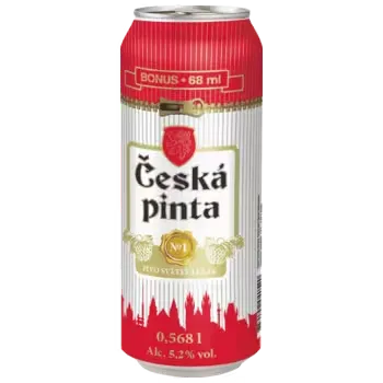 Пиво Ceska Pinta №1 Lezak светлое 0,568 л ж/б