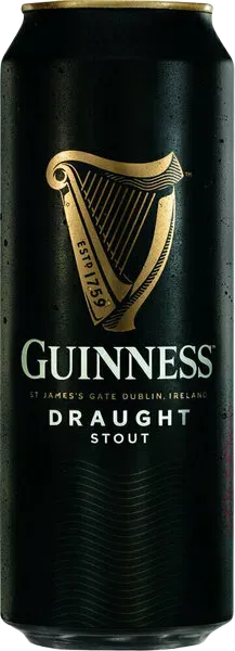 Пиво темное Guinness Draught 4,2%, ж/б 0,44л