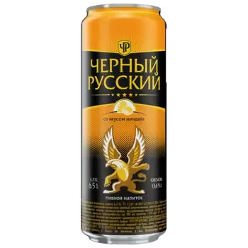 Пивной напиток Черный Русский со вкусом миндаля 0,45 л ж/б