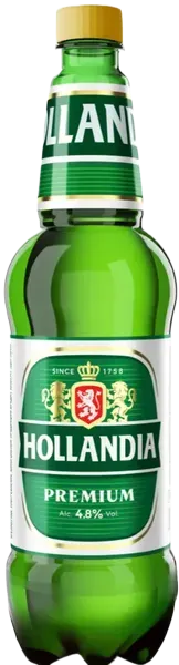 Пиво светлое Hollandiа 4,8% 1,25л