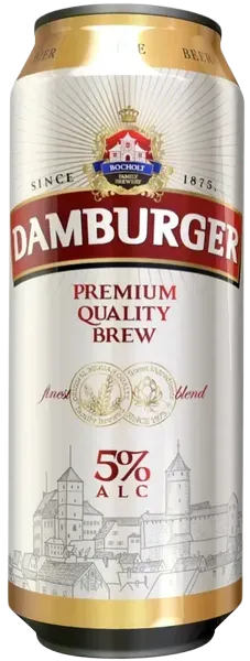 Пиво светлое Damburger Premium 5% 0,5л