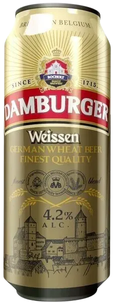Пиво Damburger Weizen нефильтрованное, 5% 0,5л