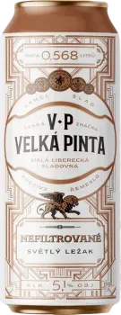 Пиво светлое Velka Pinta Nefiltrovane 5,1% 0,568л