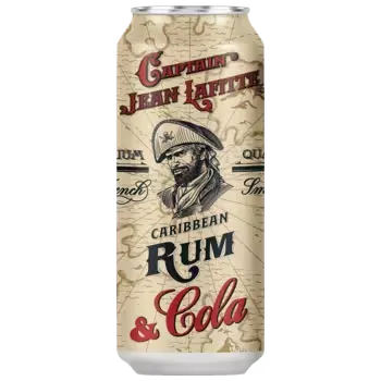 Напиток Captain Jean Lafitte Caribbean Rum & Cola 0,43 л ж/б