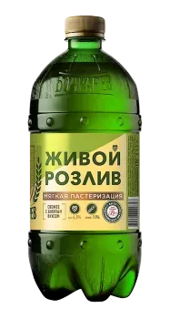 Пиво светлое Бочкарев Живой розлив 4,3% 0,95л