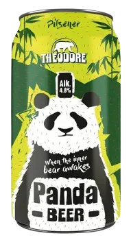 Пиво Theodore Panda beer Pilsner 4,8% 0,33л