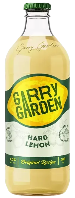 Пивной напиток Garry Garden Hard Лимон 4,5% 0,4л