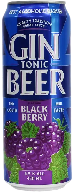Напиток пивной Ginbeer Ежевика и лайм 6,9% 0,43л