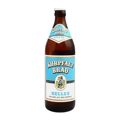 Пиво Kurpfalz Brau Helles светлое фильтрованное непастеризованное 5.2% 500мл