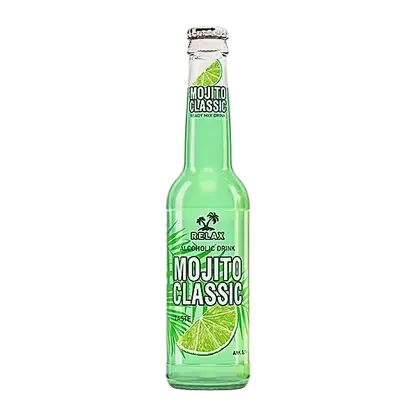 Пивной напиток Relax Mojito Classic нефильтрованный пастеризованный 5.5% 330мл