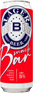 Пиво SnackBar светлое фильтрованное пастеризованное ж/б