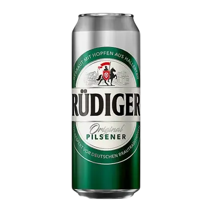 Пиво Rudiger Original Pils светлое фильтрованное пастеризованное 4.5% 450мл