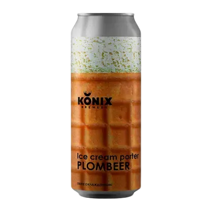 Пивной напиток Konix Ice Cream Porter Plombeer темный нефильтрованный 7% 450мл