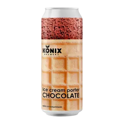 Пивной напиток Konix Ice Cream Porter Choc нефильтрованный осветленный пастеризованный 7% 450мл